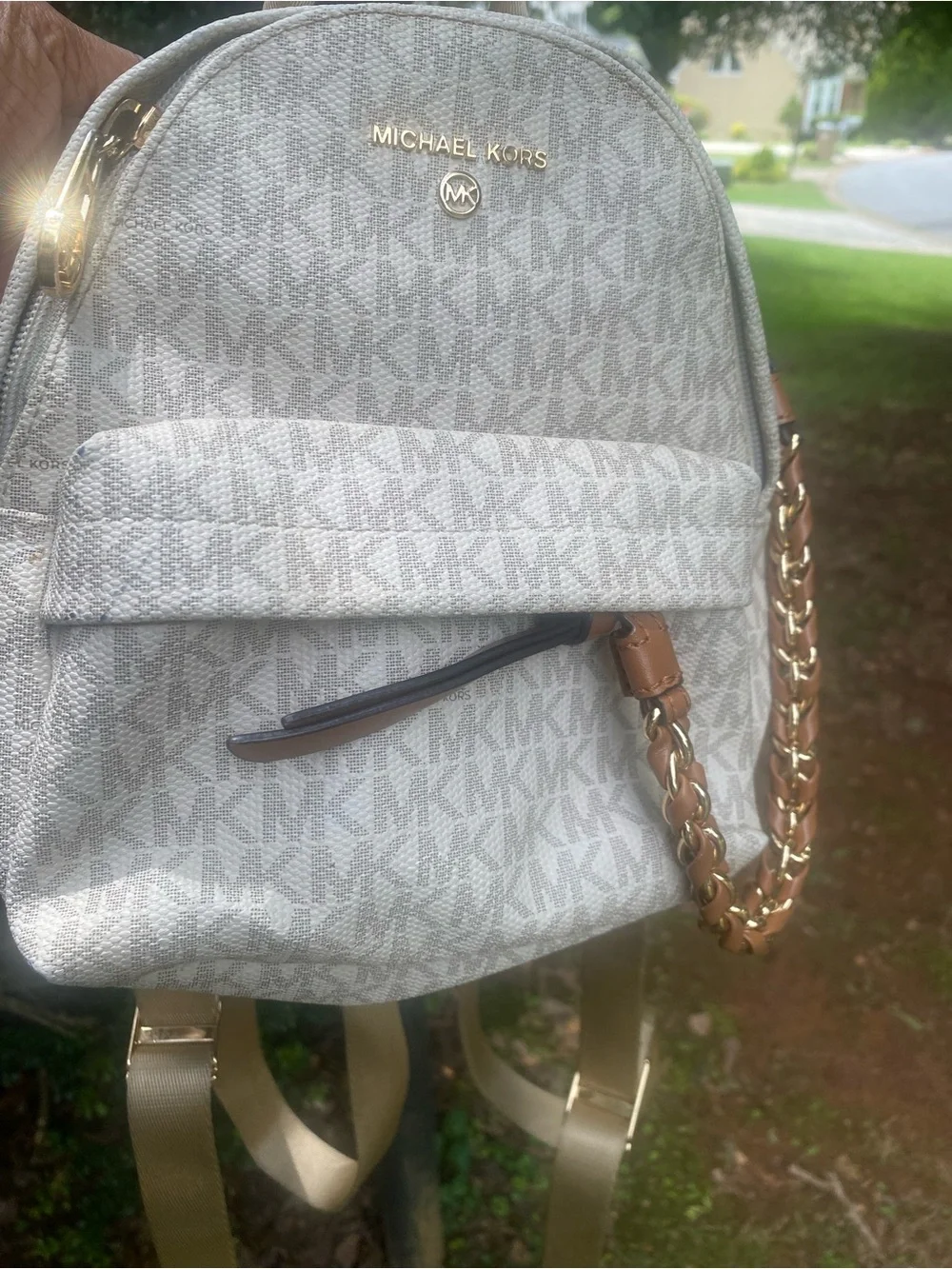 Michael Kors mini  back pack purse